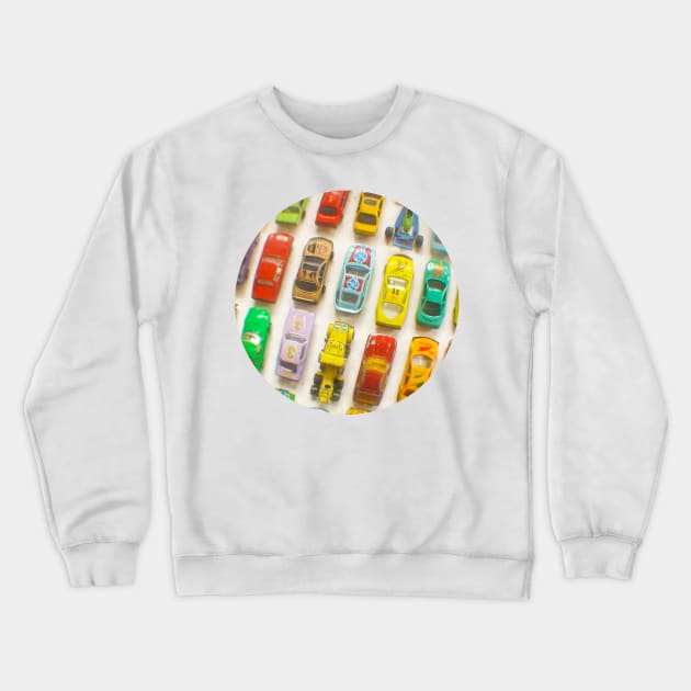 Toy Cars Crewneck Sweatshirt by Cassia